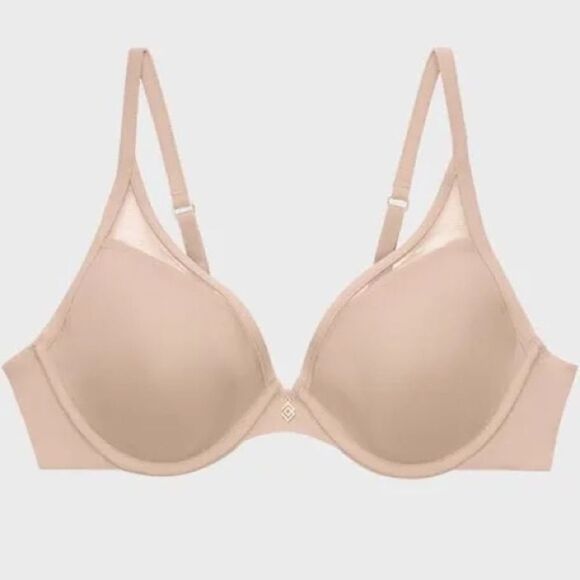 Thirdlove | 24/7 Classic Uplift Plunge Bra in Taupe | 40D - Picture 3 of 8